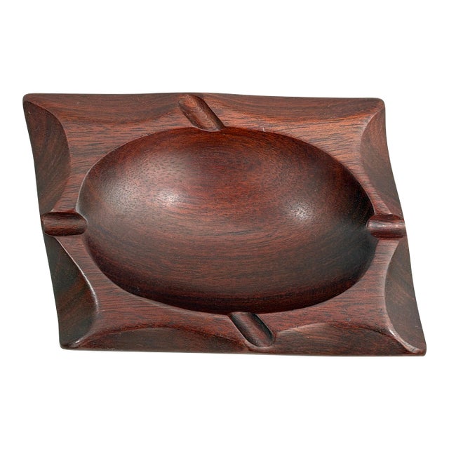 Brazilian Modern Jacaranda Wood Ashtray or Catchall, 1980s For Sale