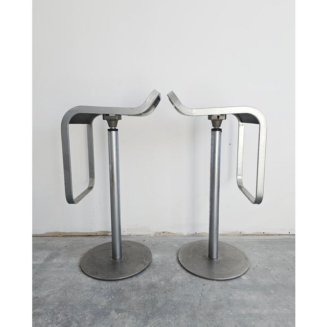 Vintage Lem Bar Stools in Steel and Wood Seats, 2000 For Sale - Image 6 of 10