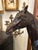 Impressive beautifully cast bronze equestrian sculpture having neoclassical design on the plinth and fantastic details. GG...