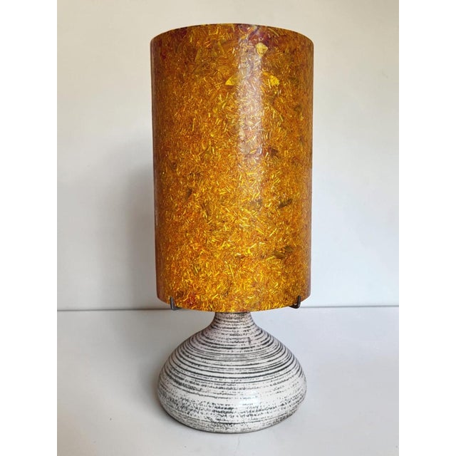 Vintage Ceramic Lamp from Accolay, France, 1970s For Sale - Image 3 of 10