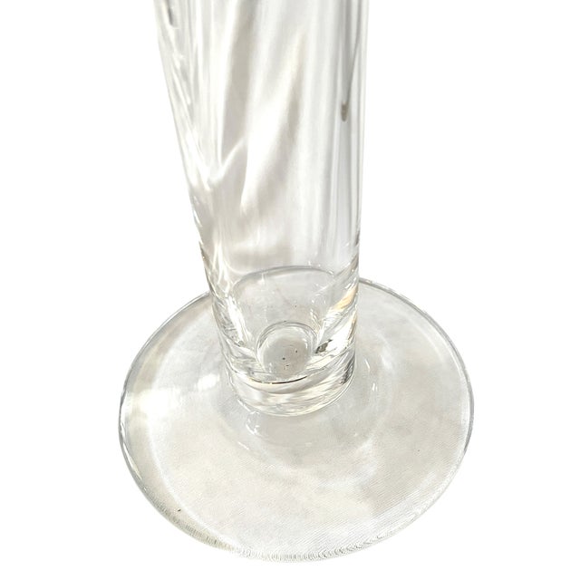 Simon Pearce Hand-Blown Crystal Column Table Lamp, Signed, Circa 2000 For Sale In Jacksonville, FL - Image 6 of 12