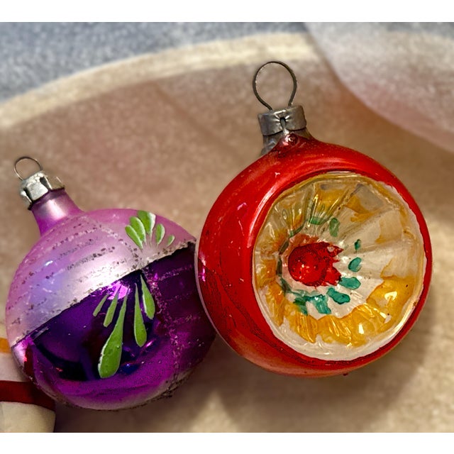 Mid 20th Century Vintage European Mercury Glass Ornaments - Set of 10 For Sale - Image 5 of 17