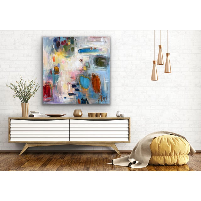 Contemporary Contemporary Abstract Expressionist Oil Painting For Sale - Image 3 of 12