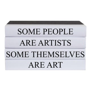 Decorative Books - Quote Book Stack - "Artist" For Sale