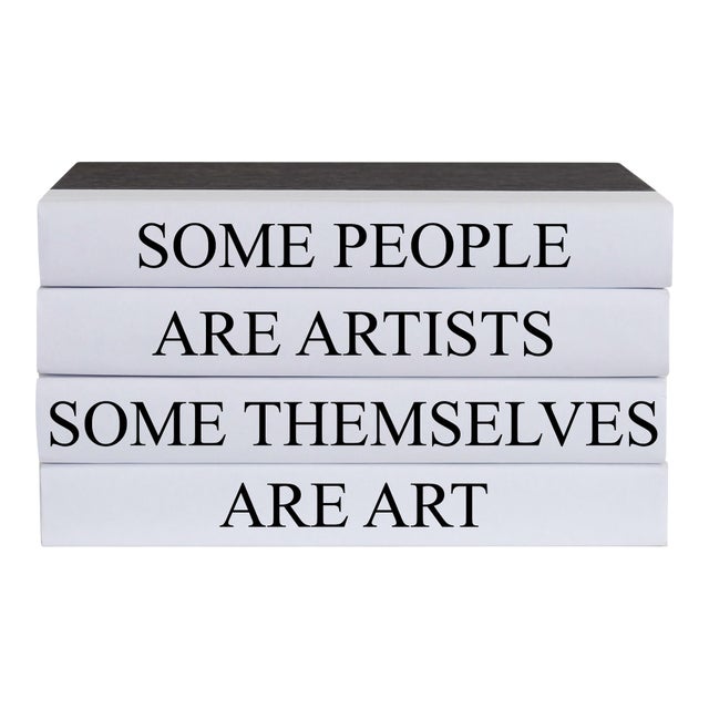 Decorative Books - Quote Book Stack - "Artist" For Sale
