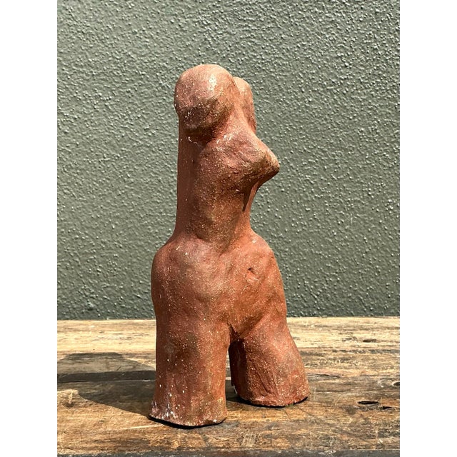Vintage Studio Pottery Abstract Sculpture of Woman For Sale - Image 10 of 12