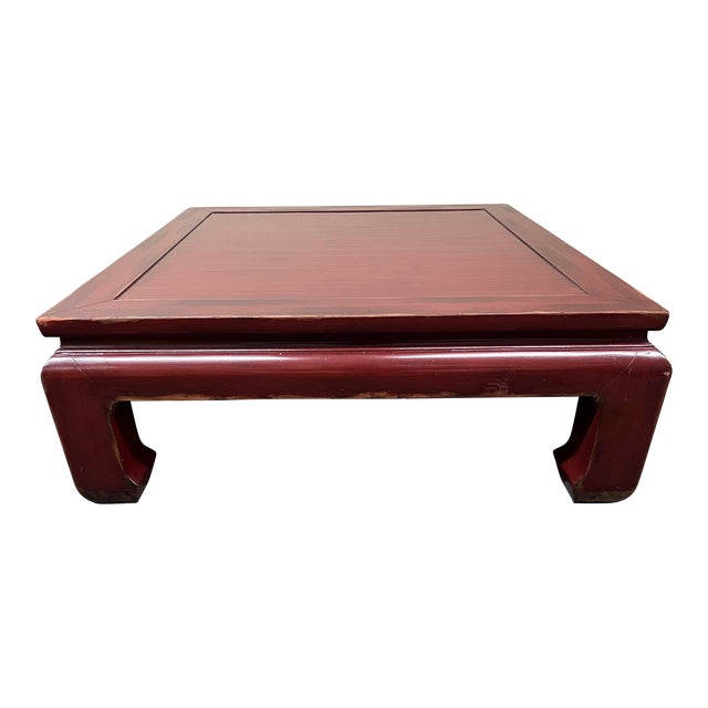 Ethan Allen Ming Dynasty Red Coffee Table Chairish