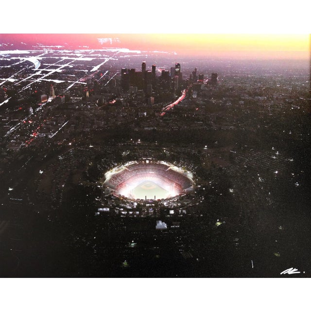 Paint "Dodger Stadium Sky High" Original Artwork by Pete Kasprzak For Sale - Image 7 of 7