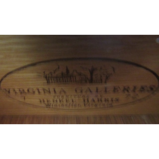 Wood 1980s Henkel Harris Black Cherry Drop-Leaf Side Table For Sale - Image 7 of 9