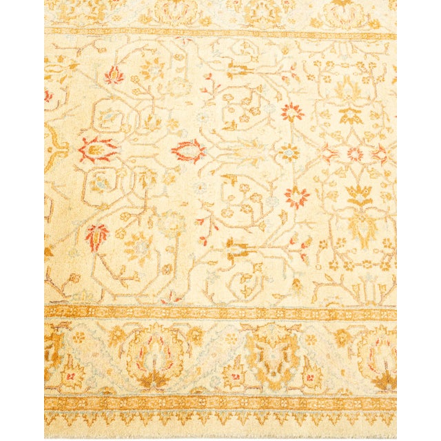 Solo Rugs Mogul, One-of-a-Kind Hand-Knotted Runner Rug - Ivory, 3' 0" x 10' 1" For Sale - Image 4 of 8