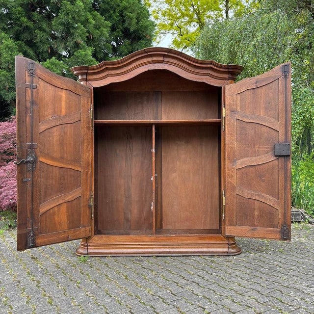 Brown Antique French Baroque Cabinet, 1700s For Sale - Image 8 of 18