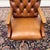 Chesterfield Brown President Office Chair For Sale - Image 6 of 8