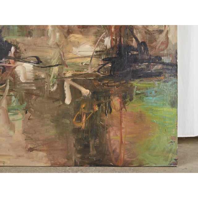 Tom Lieber "Caldron" 1992 Large Abstract Painting For Sale - Image 11 of 13