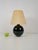 Black Opaline Glass Spherical Table Lamp in the style of Jacques Adnet, 1950s For Sale - Image 5 of 10