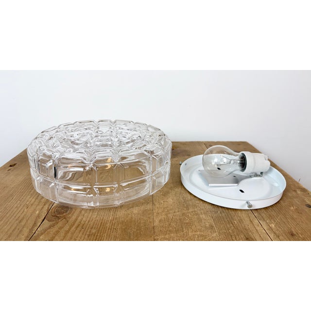 Vintage Glass Wall Light, 1970s For Sale - Image 9 of 17