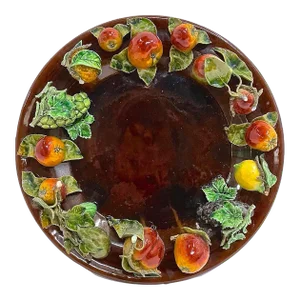 Portuguese Majolica Fruit Platter/Plaque