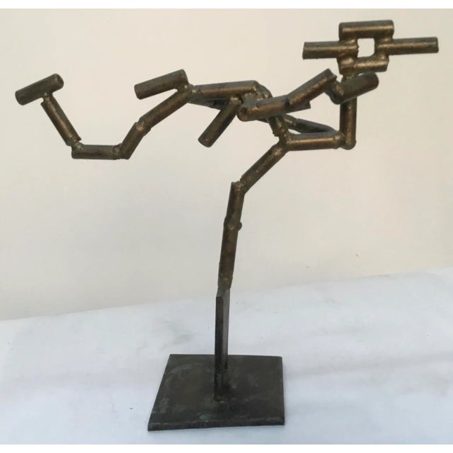 “Soaring” Vintage Abstract Metal Sculpture by Andrew Chambers For Sale - Image 9 of 10