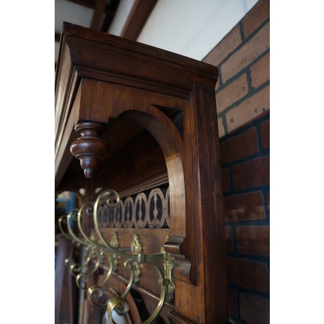 Rustic European Antique French Hall Tree For Sale - Image 3 of 11