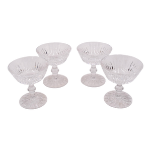 Set of 4 Waterford Eileen Crystal Champagne Sherbet Glasses