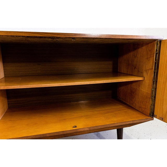 Vintage Walnut Sideboard from LFM, Poland, 1970s For Sale - Image 12 of 13