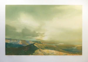 1985 "Flyer" John Maxon Signed Numbered Art Cloudscape Etching