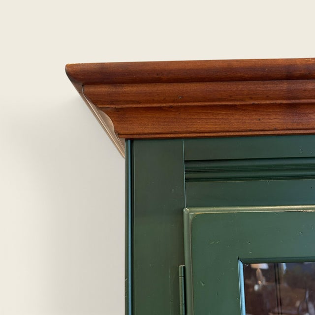 Early 19th Century Vintage Green Kitchen Hutch For Sale - Image 5 of 13