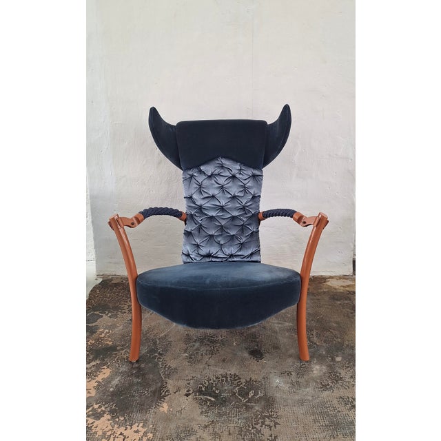 Faia Bergère Lounge Chair by Toni Cordero for Sawaya and Moroni, Italy 1993 For Sale - Image 3 of 12