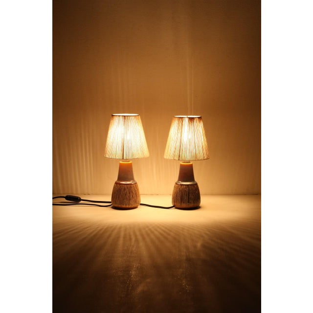 Danish Manilla 3305 Table Lamps by Svend Aage Jensen for Søholm, 1960s, Set of 2 For Sale - Image 12 of 15