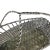 Silver Vintage Handmade Woven Silverplate Wine Bottle Basket For Sale - Image 8 of 11
