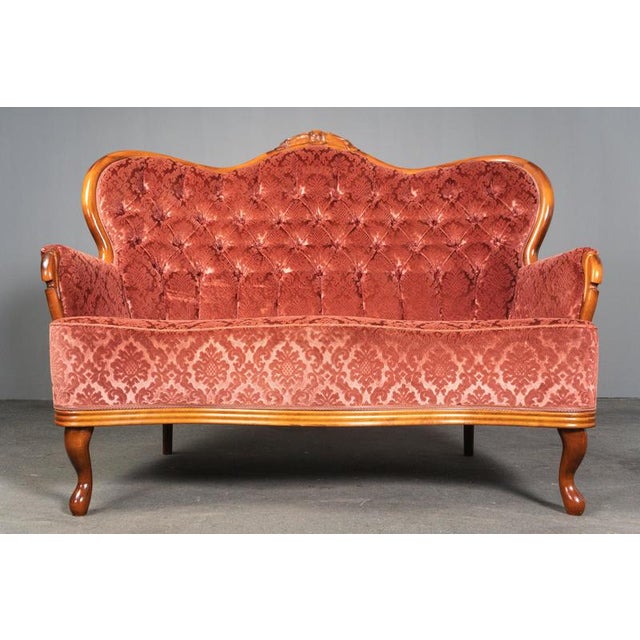 Textile Baroque Style Sofa, Late 20th Century For Sale - Image 7 of 18