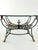 Vintage Italian Regency-Style Round Metal & Glass Coffee Table For Sale In Atlanta - Image 6 of 9