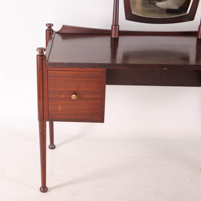 Wood Dressing Table with Drawers, 1960s For Sale - Image 7 of 17