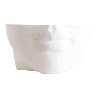 White Minimalist Lips Planter For Sale