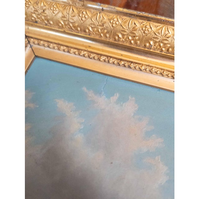 19th Century American Hudson River School Landscape Painting With Repairs For Sale - Image 16 of 18