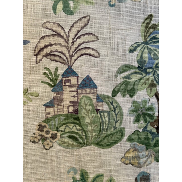 2020s G P & J Baker X Kit Kemp bp11058.3.0 Knight's Tale Sage/Blue Fabric 5 Yards For Sale - Image 5 of 9