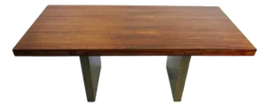 Roger Sprunger for Dunbar Rosewood Table Desk on Bronze Plinth Bases