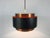 1960s Copper and Black Metal Pendant Lamp by Jo Hammerborg for Fog & Morup For Sale - Image 9 of 12