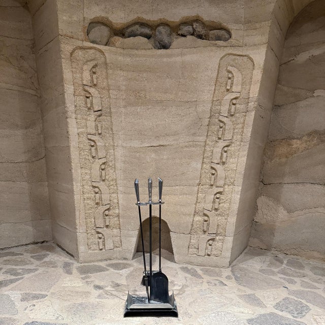 1960s Modernist Fireplace Tool Set For Sale - Image 10 of 10