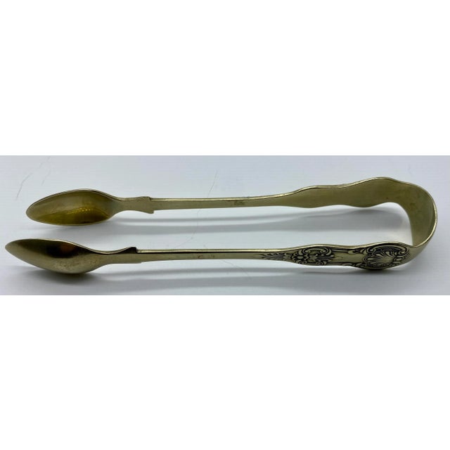 Late 19th Century Antique Silver Plate Sugar Tongs /Nips From England - Circa 1890 For Sale - Image 5 of 11