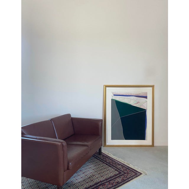 Listed Artist Lee Waisler (B. 1938) Abstract Etching in Gilt Wood Frame For Sale - Image 16 of 18