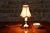 Mid-Century Table Lamp in Brass andTextile Lampshade, Czech, 1960s For Sale - Image 10 of 11