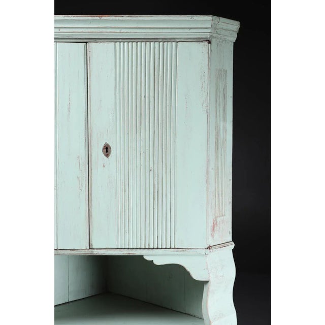 19th Century Gustavian Corner Cabinet For Sale - Image 6 of 7