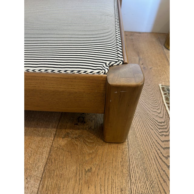 Vintage Oak Corner Lounge Chair With New Upholstered Cushions For Sale - Image 11 of 15