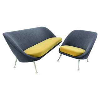 Set of Mid-Century Modern Sofa and Chair, 1950s For Sale