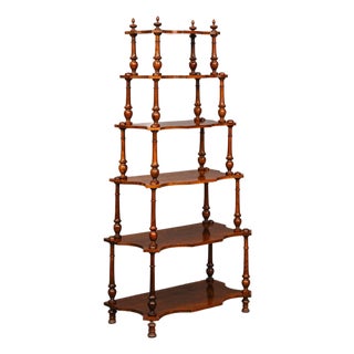 Gründerzeit Era Tiered Shelf in Walnut, Late 19th Century For Sale