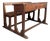 Vintage Double School Desk in Oak For Sale