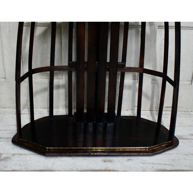 1940s Vintage Wooden Skeleton Canoe Bookshelf, 1940s For Sale - Image 5 of 10