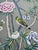 Muted Grey Chinoiserie Mural | 2-Panel Hand-Painted Floral & Bird Wallpaper For Sale - Image 6 of 6