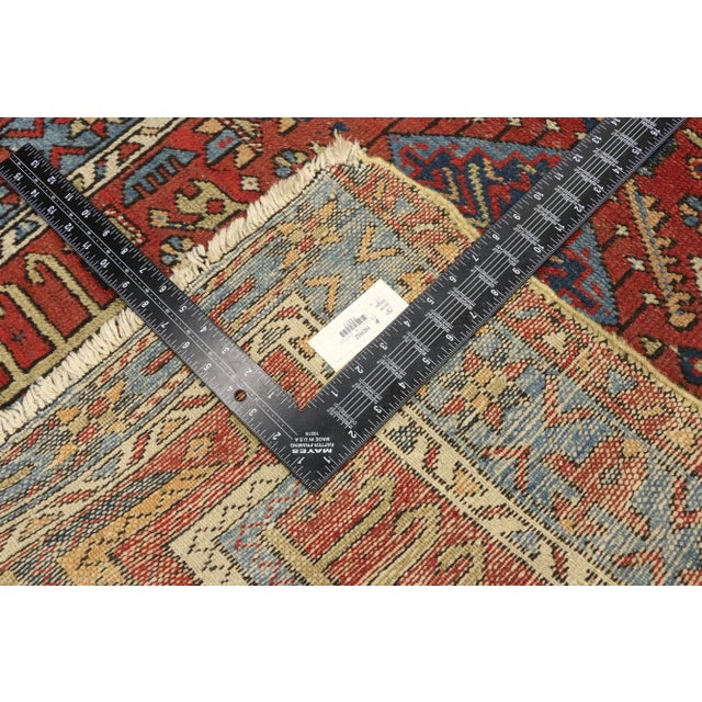 Early 20th Century Antique Persian Karaja Heriz Rug, 02'10 X 03'10 For Sale - Image 5 of 9