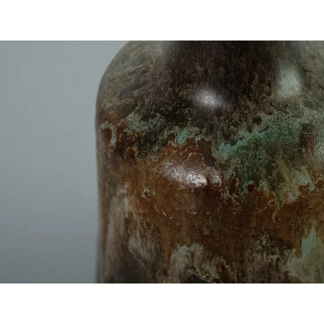 Brown Mid-Century Danish Vase by Judi Kunst, 1960s For Sale - Image 8 of 11